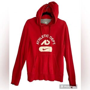 Nike Athletic Department Red hoodie Sz  M
